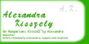 alexandra kisszely business card